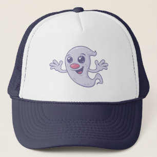 Cute Retro Ghost Trucker Pet