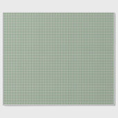 Cute Retro Gingham Pset Pattern | Wintergroen Cadeaupapier (Vlak)