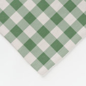 Cute Retro Gingham Pset Pattern | Wintergroen Fleece Deken (Hoek)