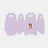 Cute Retro Girl Favor Box Bedankdoosjes (Uitgevouwen)