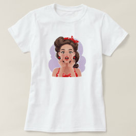 Cute Retro Girl T-Shirt
