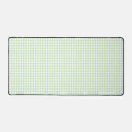 Cute Retro Green Gingham Plaid pattern Bureaumat