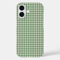 Cute Retro Green Gingham Pset Pattern