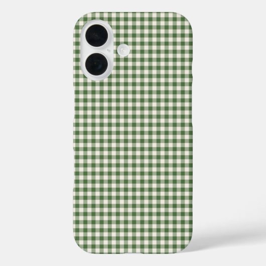 Cute Retro Green Gingham Pset Pattern Case-Mate iPhone Case (Achterkant)