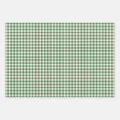 Cute Retro Green Gingham Pset Pattern Inpakpapier Vel (Voorkant 3)