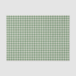Cute Retro Green Gingham Pset Pattern Tissuepapier