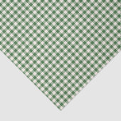Cute Retro Green Gingham Pset Pattern Tissuepapier (Detail)