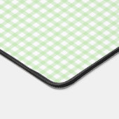 Cute Retro Groen Gingham Plaid patroon Bureaumat (Hoek)