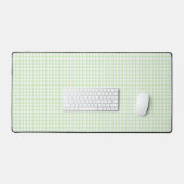 Cute Retro Groen Gingham Plaid patroon Bureaumat (Keyboard & Muis)