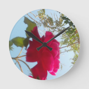 Cute Retro Hakuna Matata Cadeau Blauw Rood  Groen  Ronde Klok