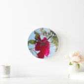 Cute Retro Hakuna Matata Gift Blue Red Green SKY Ronde Klok (Huis)