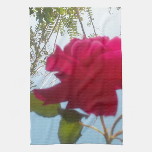 Cute Retro Hakuna Matata Gift Blue Red Green SKY Theedoek (Verticaal)