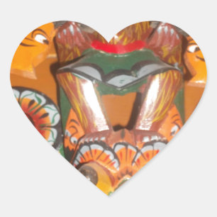 Cute Retro Halloween Bash Hakuna Matata Party Gift Hart Sticker