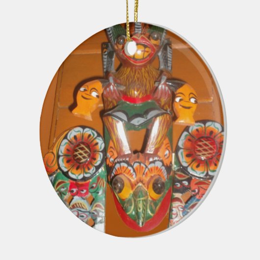 Cute Retro Halloween Bash Hakuna Matata Party Gift Keramisch Ornament (Links)