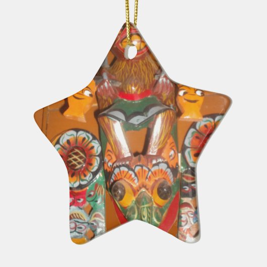 Cute Retro Halloween Bash Hakuna Matata Party Gift Keramisch Ornament (Links)