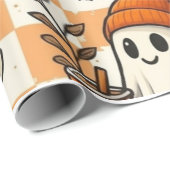 Cute Retro Halloween Geesten Inpakpapier (Rol Hoek)