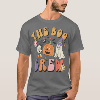Cute Retro  Halloween Ghost Boo Pumpkin Spi T-shirt