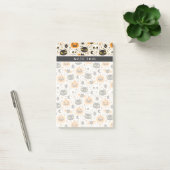 Cute Retro Halloween Patroon Post-it® Notes (Kantoor)