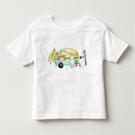 Cute Retro Happy Camper Kinder Shirts