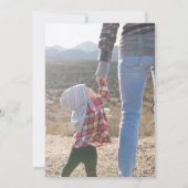 Cute Retro Howdy Santa Cowboy Texas kerst Invi Kaart (Achterkant)