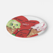 Cute retro  ijs bord (Gekanteld)