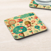 Cute retro  ijscrèmes bier onderzetter (Linkerzijde)