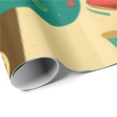 Cute retro  ijscrèmes cadeaupapier (Rol Hoek)