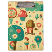 Cute retro  ijscrèmes klembord (Voorkant)