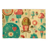 Cute retro  ijscrèmes kussensloop (Voorkant)