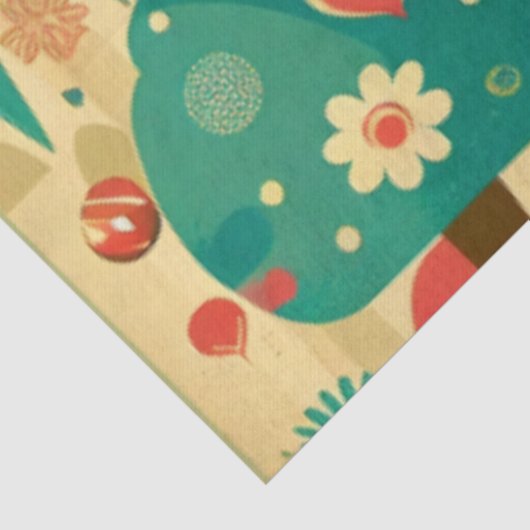 Cute retro ijscrèmes tissuepapier (Detail)