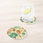 Cute retro  ijscrèmes zandsteen onderzetter (Zijkant)