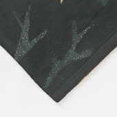 Cute retro Japanese cartoon Halloween Fleece Deken (Hoek)