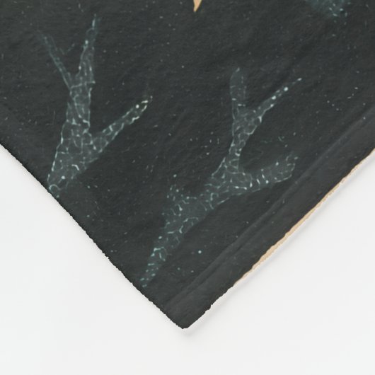 Cute retro Japanese cartoon Halloween Fleece Deken (Hoek)