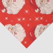 Cute Retro Kerstkerstkerstkerstontkoppeling Tissuepapier (Detail)