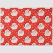 Cute Retro Kerstkerstkerstkerstontkoppeling Tissuepapier (Voorkant)