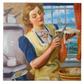 Cute retro keukendecor tegeltje (Voorkant)