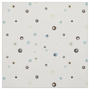 Cute retro kleurful polka stips stof