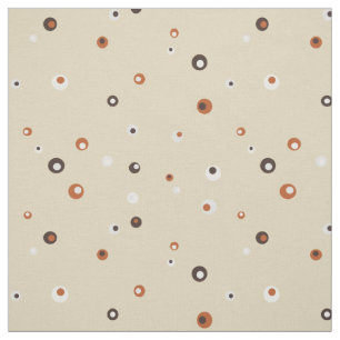 Cute retro kleurful polka stips stof