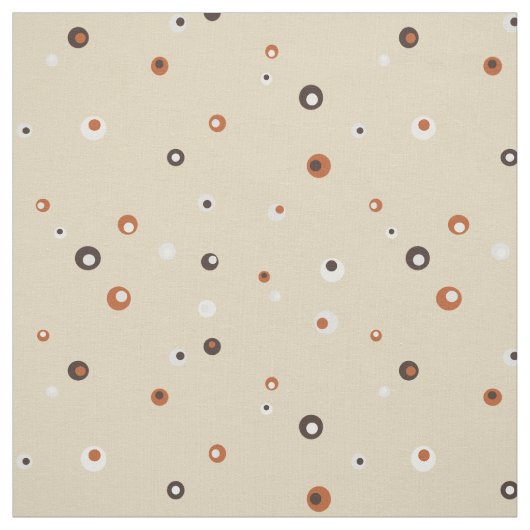 Cute retro kleurful polka stips stof (Swatch)