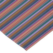 Cute retro-kleurige strepen tafelkleed (Gekanteld)