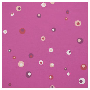 Cute retro kleurrijke roze polka stippen patroon stof