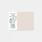 Cute  retro koffiepot percolator post-it® notes (Voorkant)