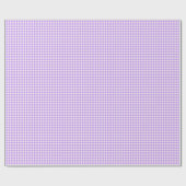 Cute Retro Lavender Paars Gingham Pset Pattern Cadeaupapier (Vlak)