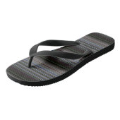 Cute retro moderne strepen teenslippers (Schuin)