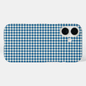 Cute Retro Navy Blue Gingham Pset Pattern Case-Mate iPhone Case (Achterkant (horizontaal))