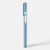 Cute Retro Navy Blue Gingham Pset Pattern Case-Mate iPhone Case (Achterkant / Links)