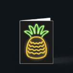 Cute Retro Neon Ananas Voor Hawaiaanse Stranden Sh Kaart<br><div class="desc">Cute Retro Neon Ananas Voor Hawaiaanse Stranden T-shirt</div>
