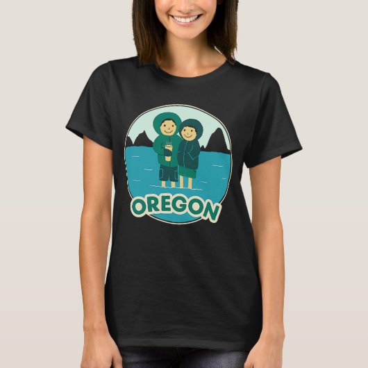 Cute Retro Oregon T-shirt (Voorkant)