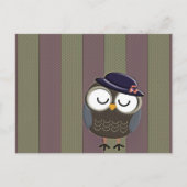 Cute Retro Owl Briefkaart (Voorkant)