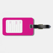 Cute retro owl model geïllustreerd bagage hoesje bagagelabel (Achterkant horizontaal)